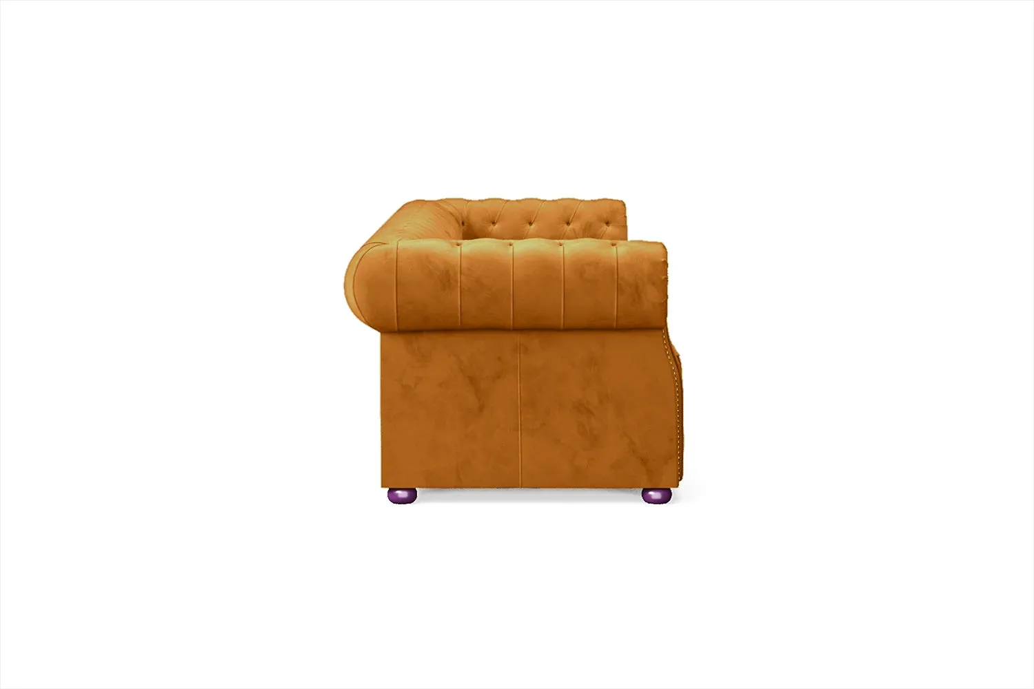 Cuneo 4 Seater Sofa Gold Velvet