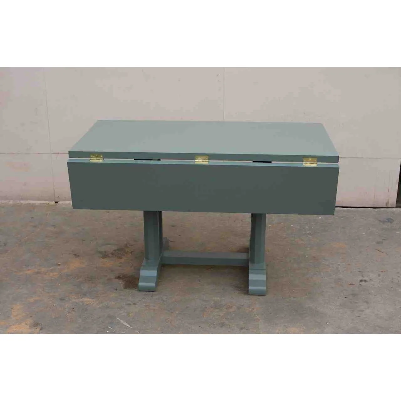 Custom Drop Leaf Dining Table in a Custom Painted finsh