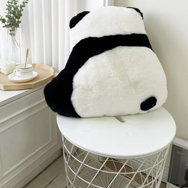 Cute Panda Back View Bedside Pillow Cushion