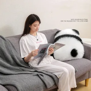 Cute Panda Back View Bedside Pillow Cushion