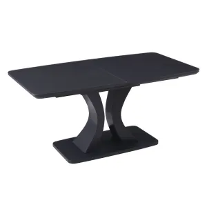 Daiva Extendable Dining Table Charcoal 120-160cm