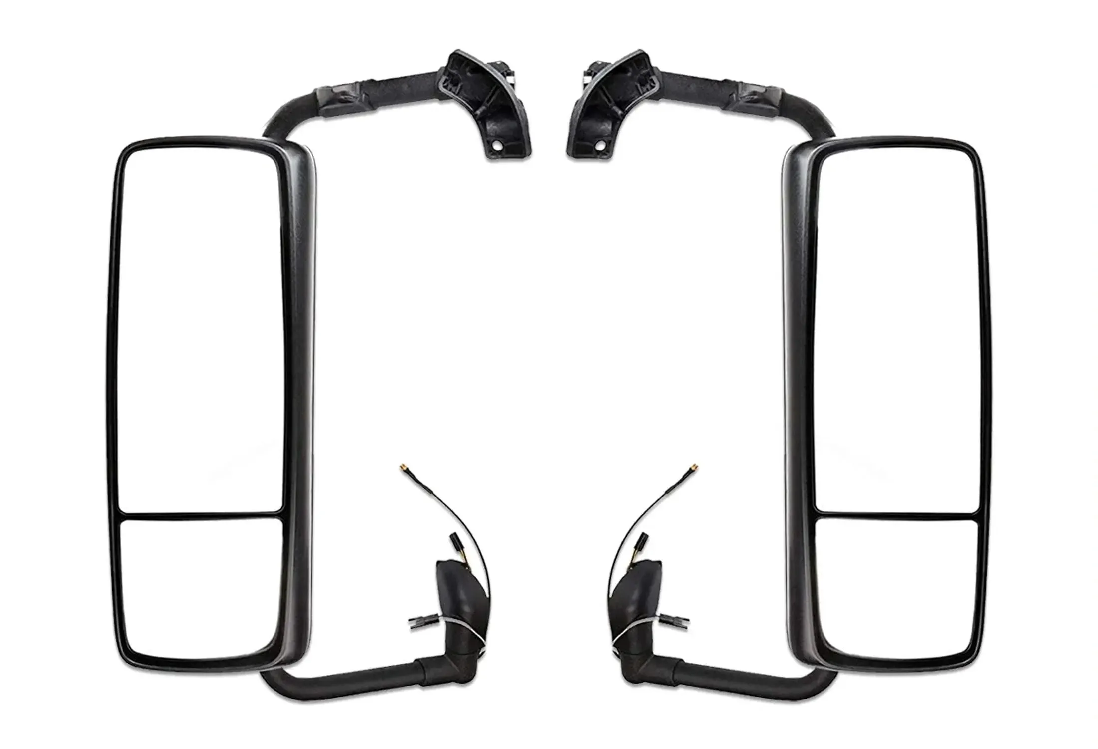 Door Side Mirrors Chrome Power Heated Set 2004-2024 Volvo VNL VNM VNX VNR