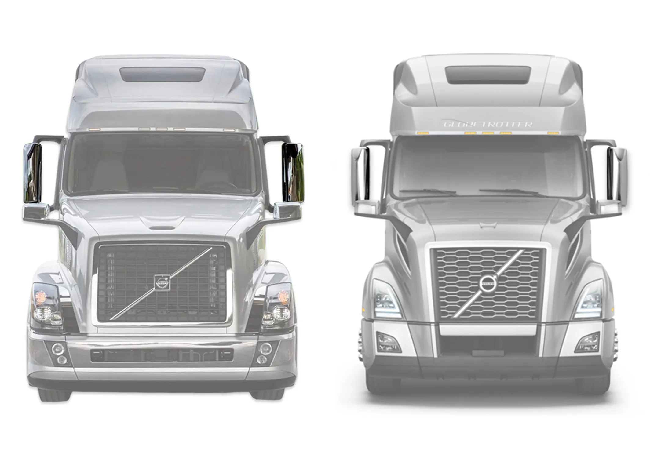 Door Side Mirrors Chrome Power Heated Set 2004-2024 Volvo VNL VNM VNX VNR