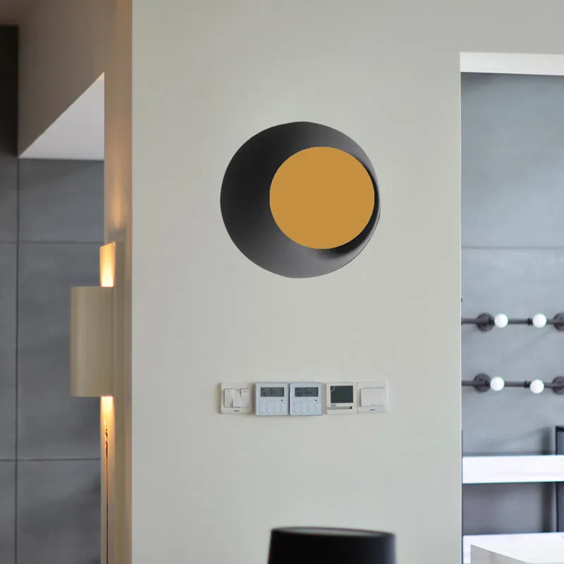 Dot Sconce Light: Macaron Style Metal Candy Colored Wall Lamp for Study Room & Kitchen