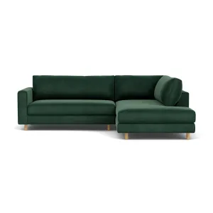 Douglas Velvet Right Corner Sofa