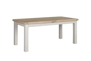 Doune Extending Dining Table Taupe 1.2 m