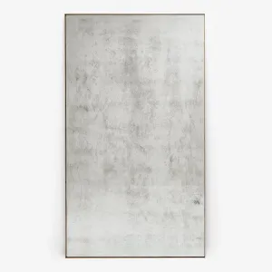Echo Rectangle Distressed Gold Frame Mirror