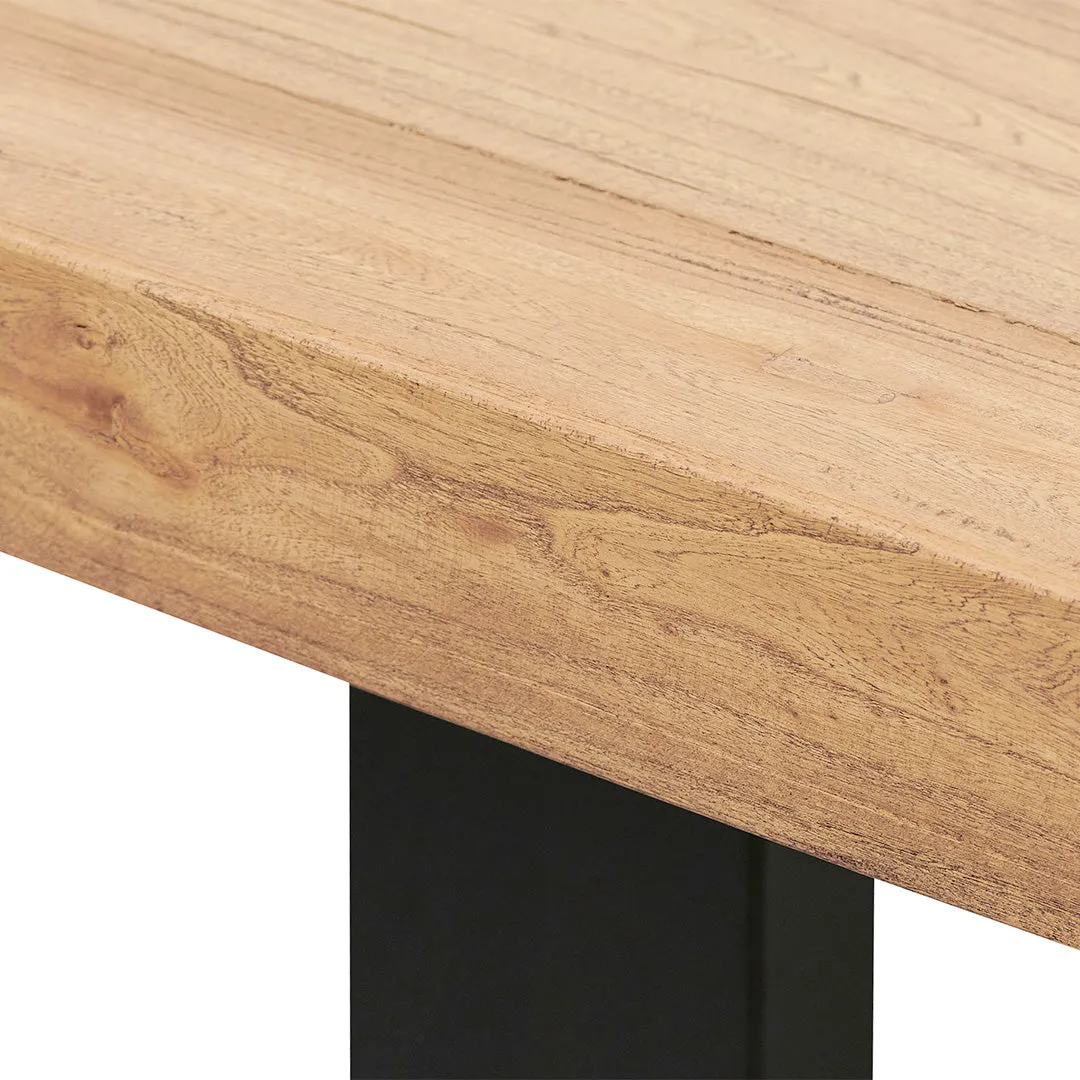 Edwin 1.98m Reclaimed Elm Wood Dining Table