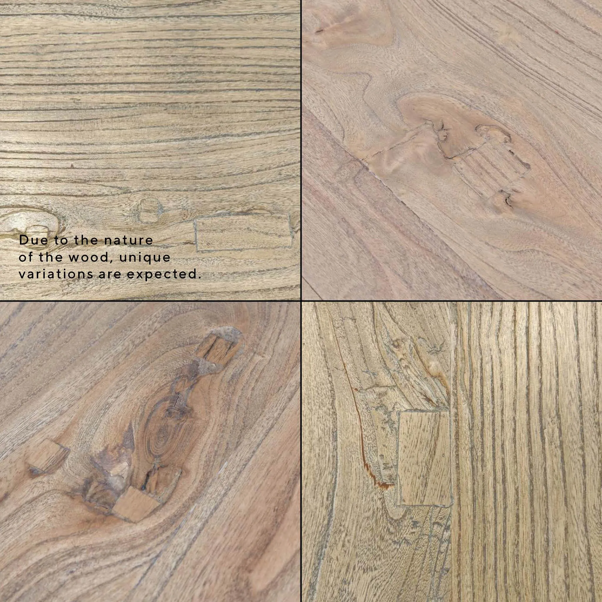 Edwin Reclaimed Elm Wood 3m Dining Table -1.2m (W) - Upgraded Top