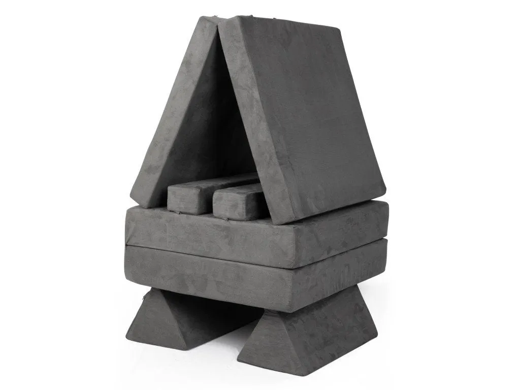 EliNeli Sofa und Bunker für Kinder - Grey