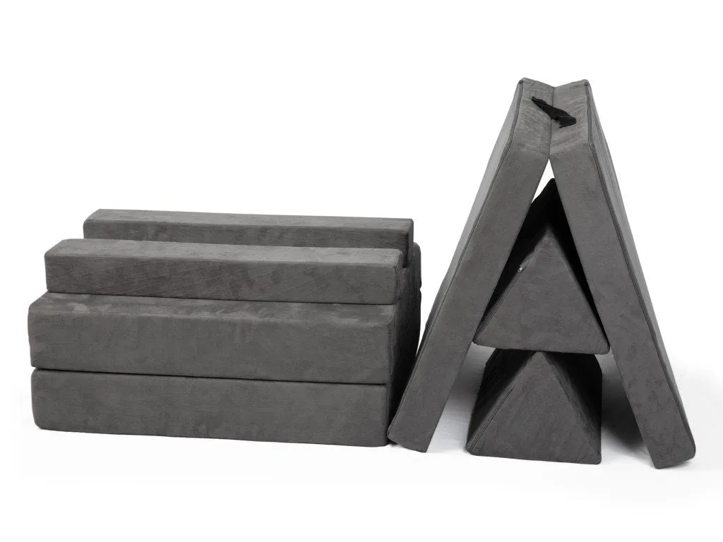 EliNeli Sofa und Bunker für Kinder - Grey
