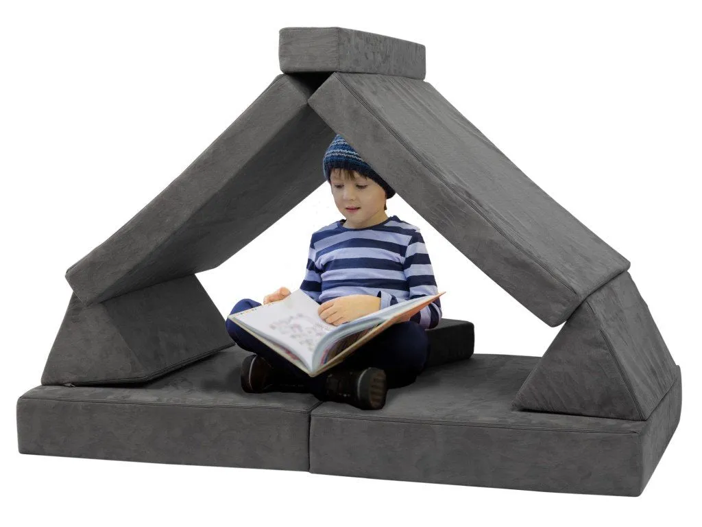 EliNeli Sofa und Bunker für Kinder - Grey