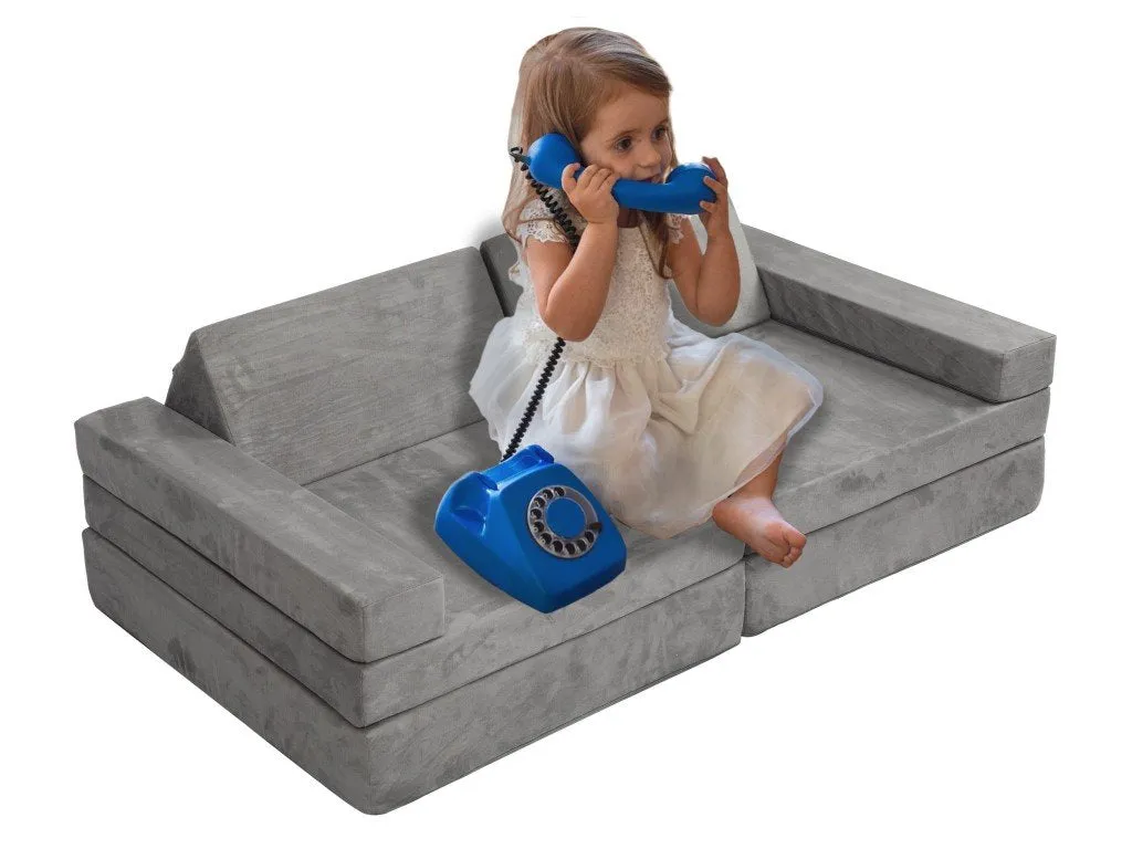 EliNeli Sofa und Bunker für Kinder - Grey