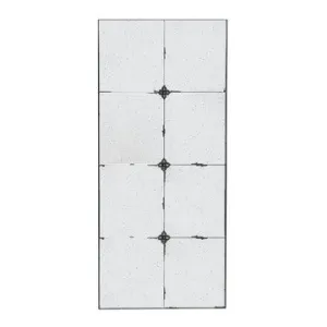 Elk 47 Inch Wall Mirror, Antique Black Rectangular Metal Frame, Baroque By Casagear Home