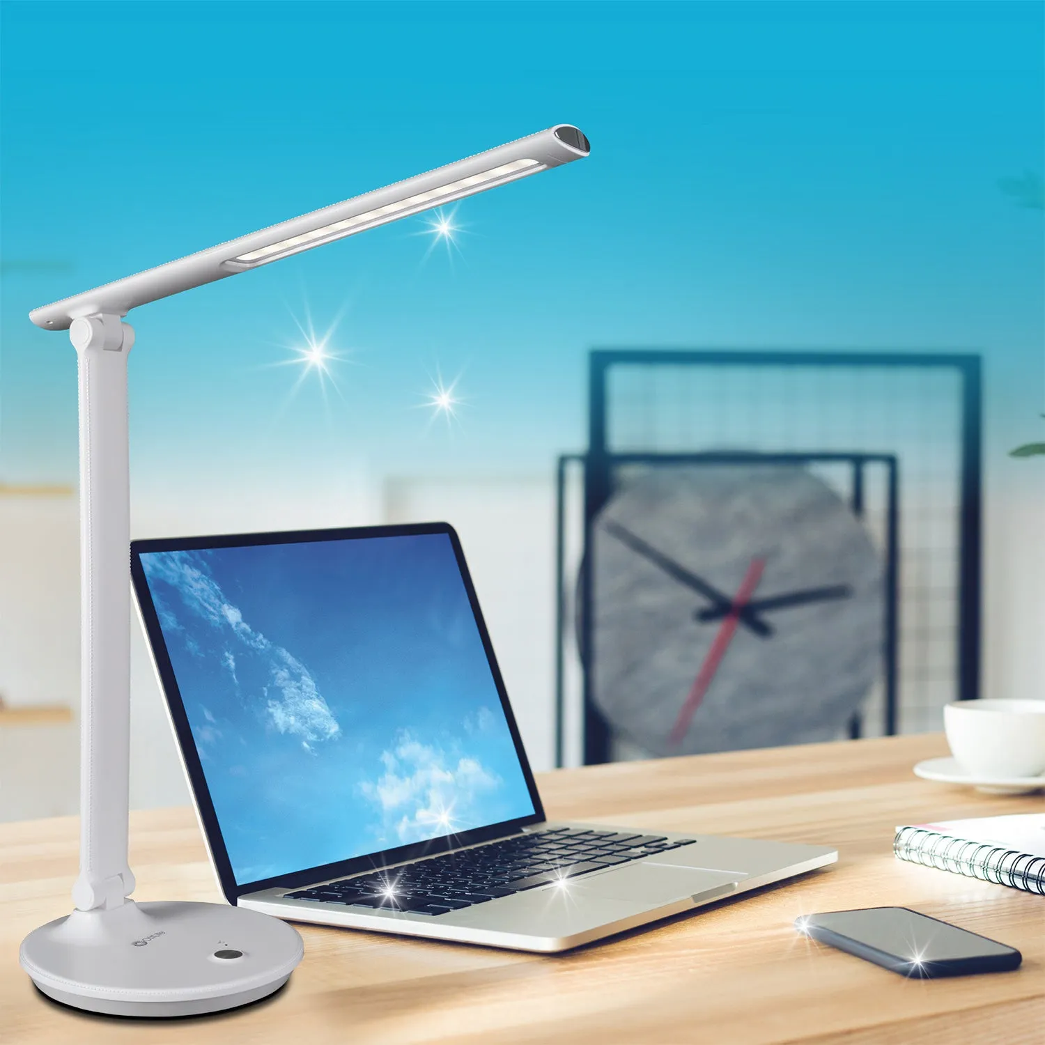 Emerge Sanitizing LED Desk Lamp w/USB