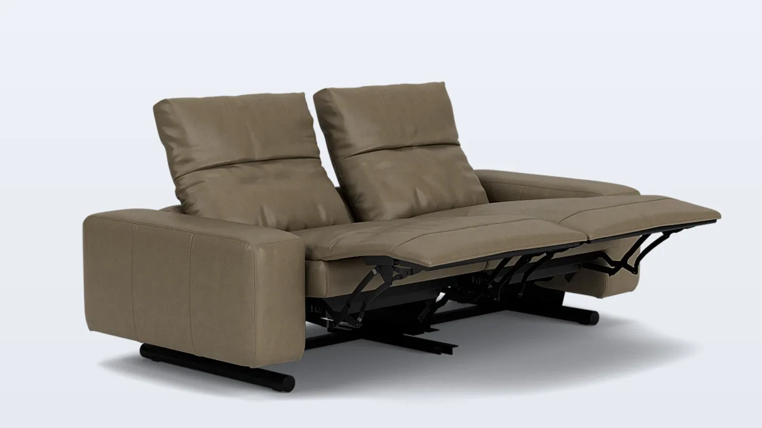 era 84" reclining sofa - leather
