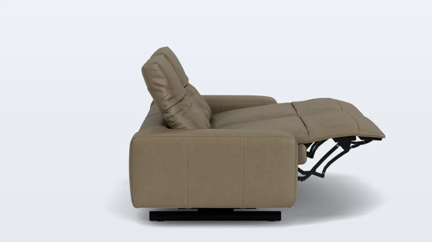era 84" reclining sofa - leather