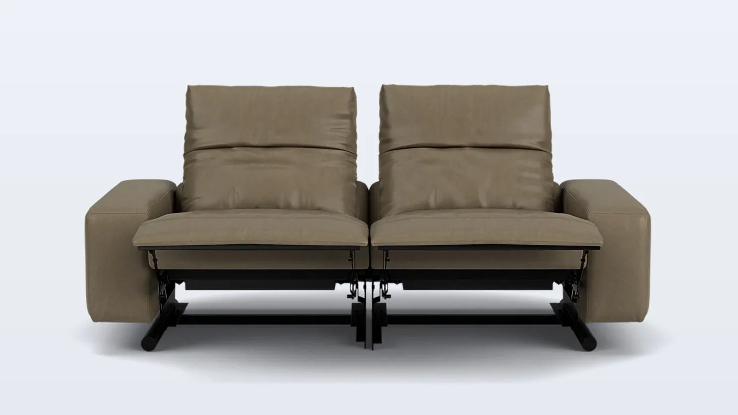 era 84" reclining sofa - leather