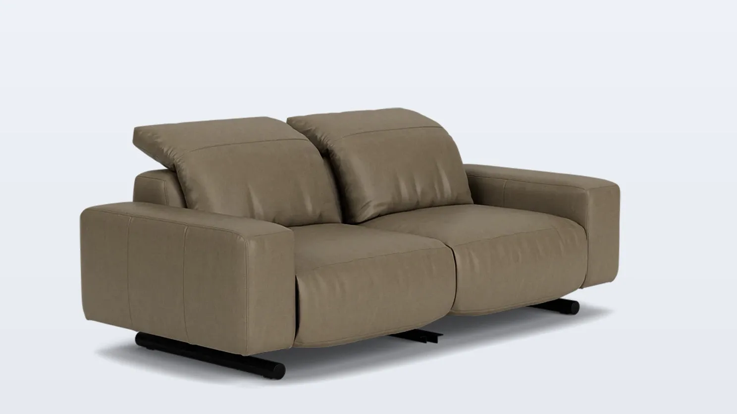 era 84" reclining sofa - leather