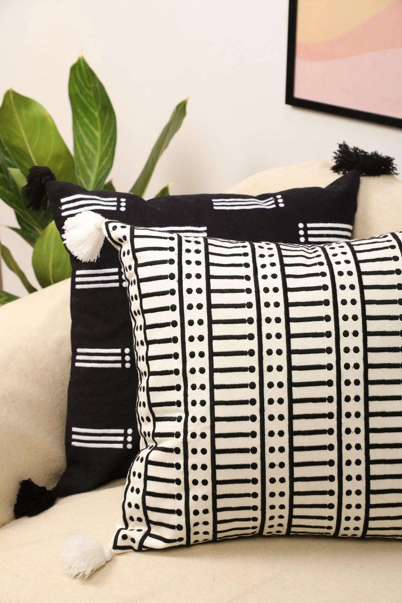 Evocative Cushion Cover -  Handmade