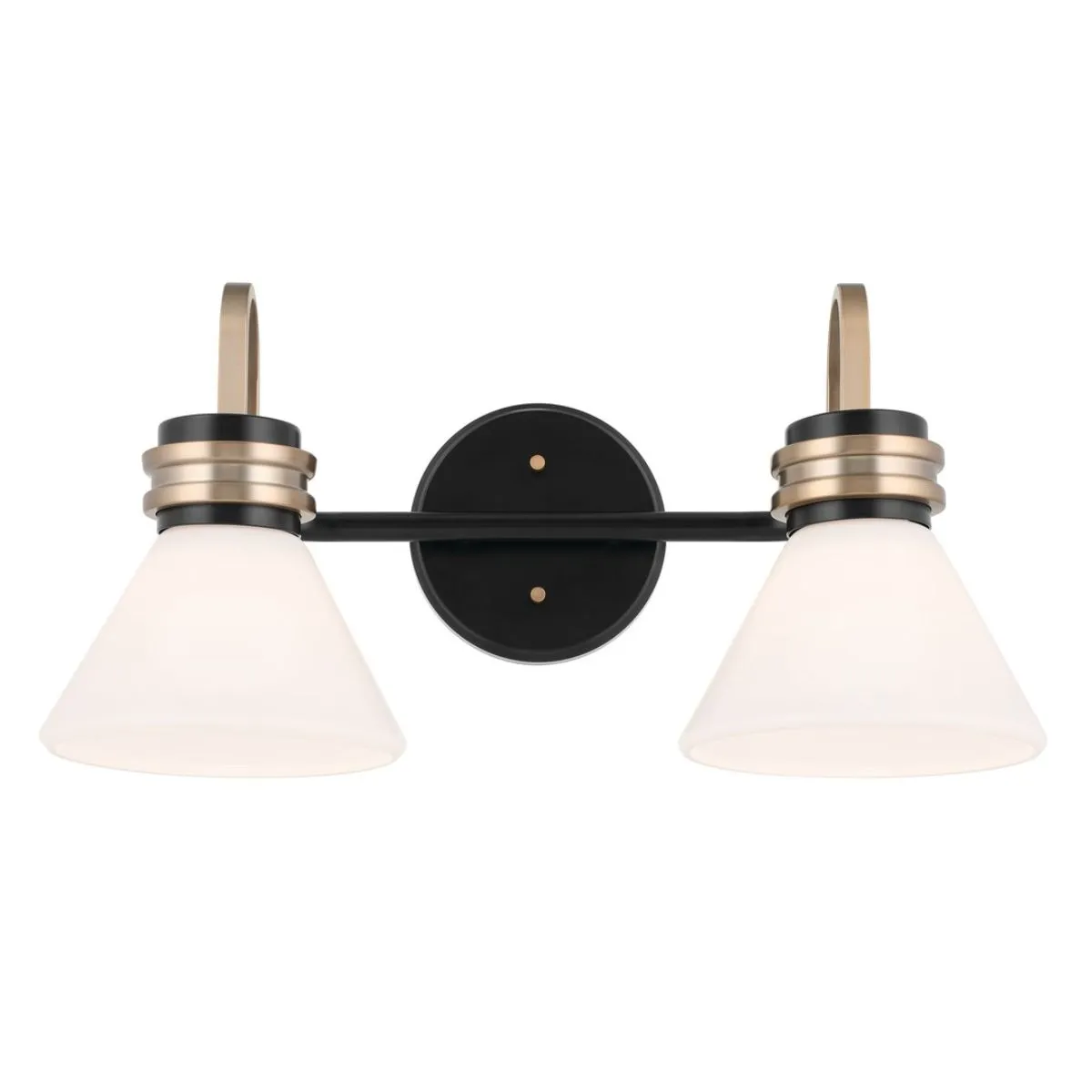 Farum 19 in. 2 Lights Vanity Light Black Finish