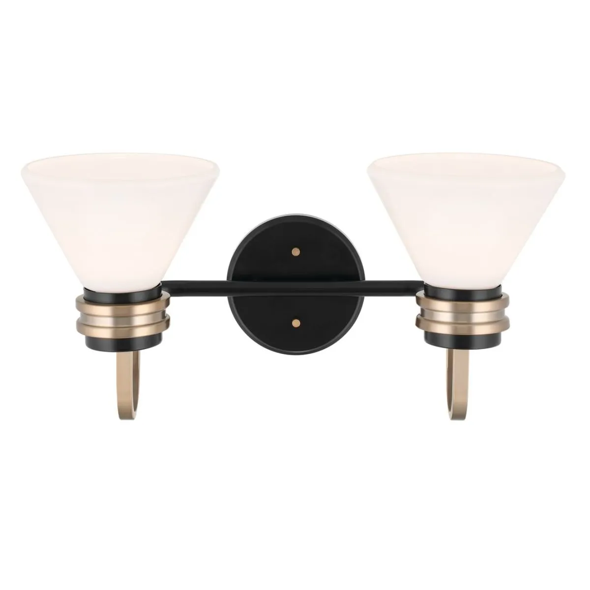 Farum 19 in. 2 Lights Vanity Light Black Finish
