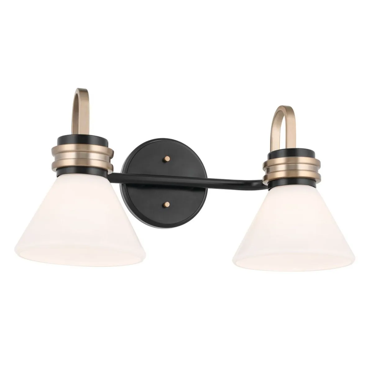 Farum 19 in. 2 Lights Vanity Light Black Finish
