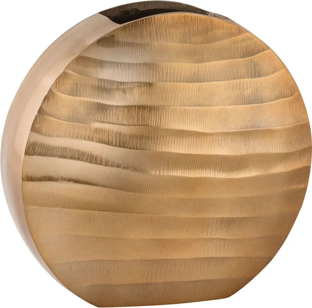 Faux Bois Oval Vase