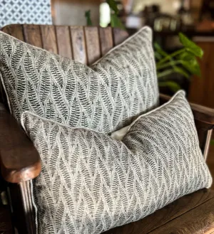 Fern Black & White Cushion