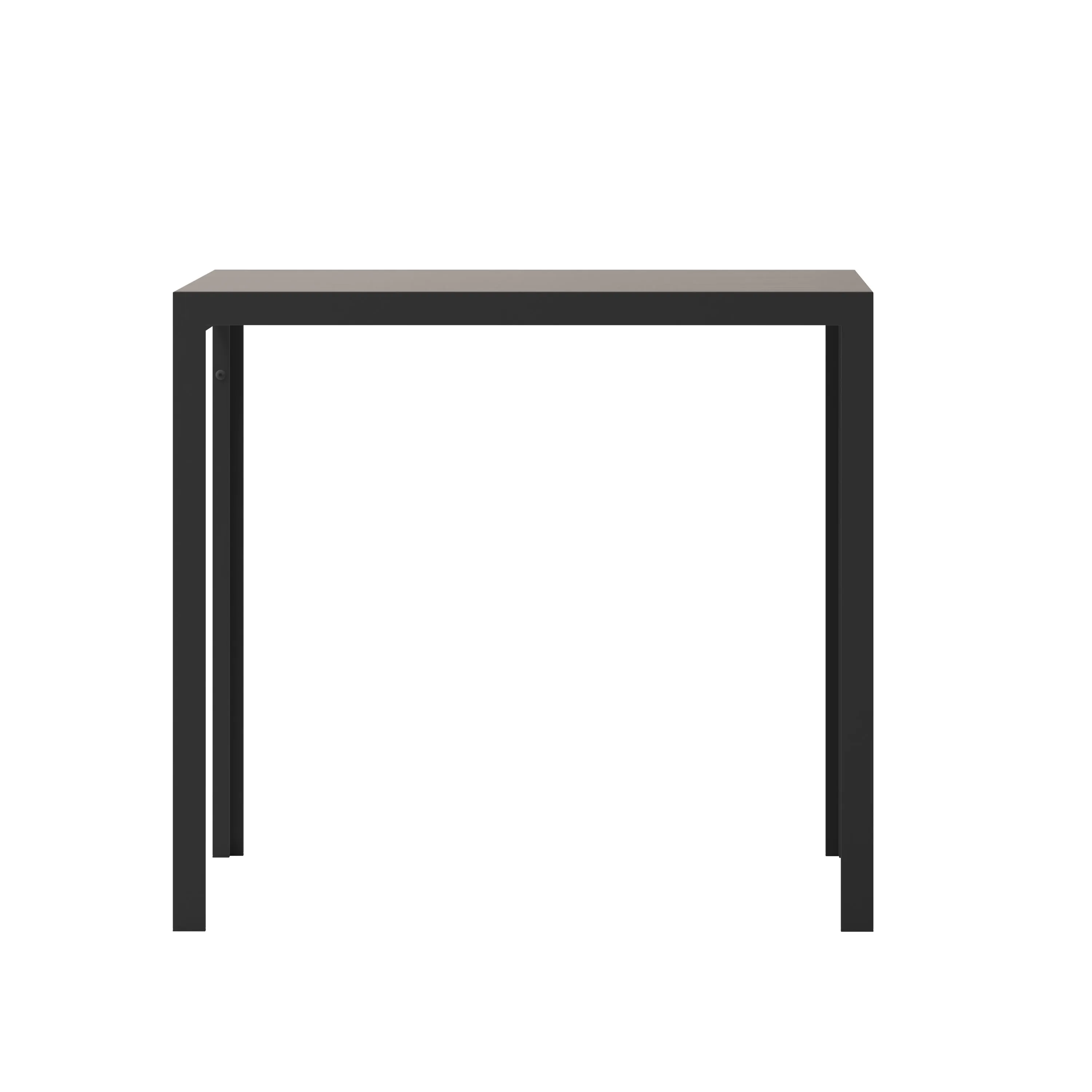 Finch Commercial Grade Outdoor Dining Table 55" x 31" with Faux Teak Poly Slats and Metal Frame
