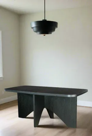 Finneas Rectangular Dining Table in Black
