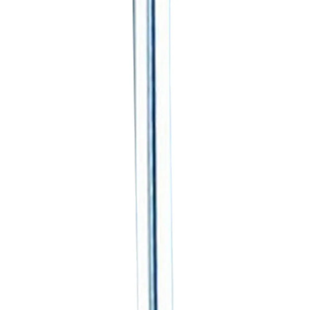 Fizo 25 Inch Table Lamp, Sleek Design, LED Light, Touch Switch, Silver By Casagear Home