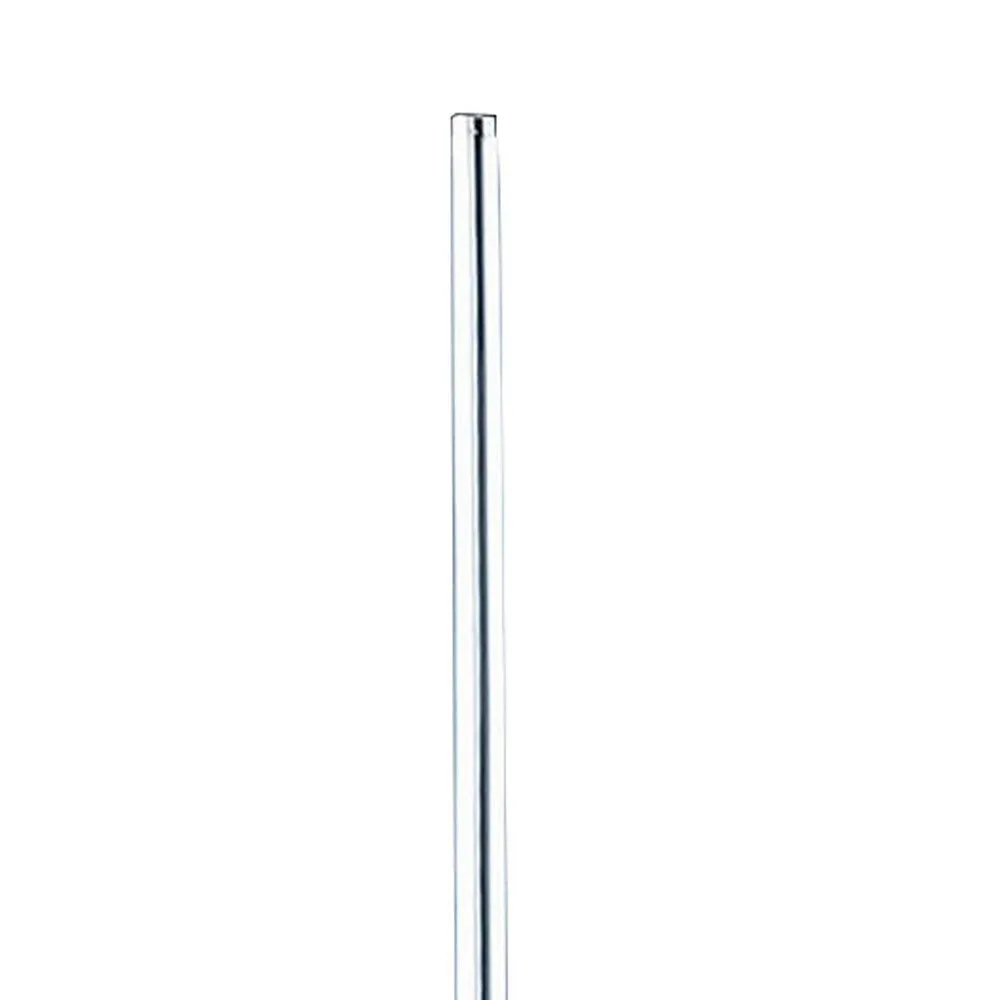 Fizo 60 Inch Floor Lamp, LED Light, Metal Base with Touch Switch, Chrome By Casagear Home