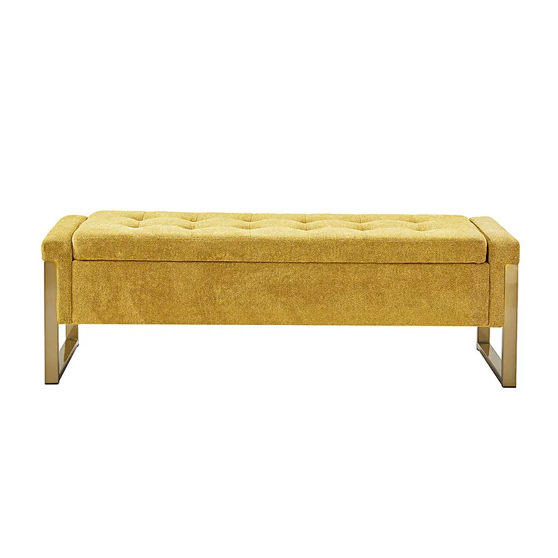 Flora Modern Upholstered Flip Top Storage Bench