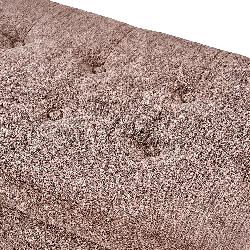 Flora Modern Upholstered Flip Top Storage Bench