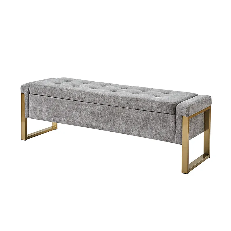 Flora Modern Upholstered Flip Top Storage Bench
