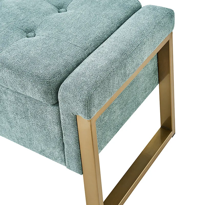 Flora Modern Upholstered Flip Top Storage Bench