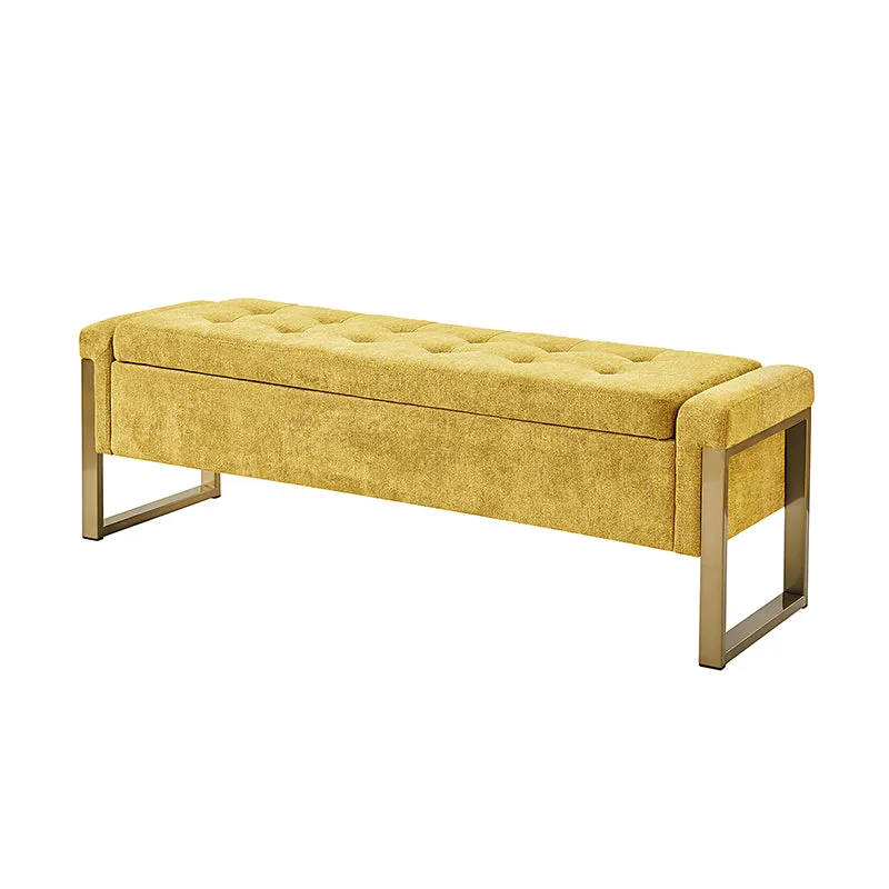Flora Modern Upholstered Flip Top Storage Bench