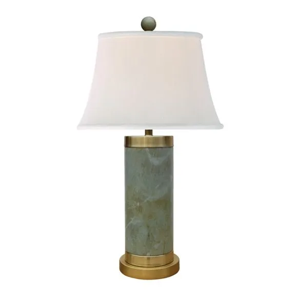 Franklin Green Jade Round Table Lamp