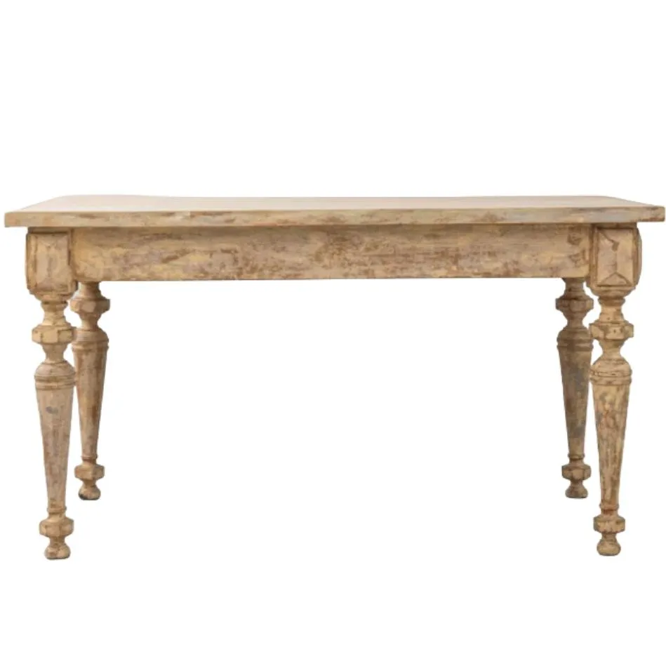 French Weathered Antique Cuisine Dining Table, Circa 1870