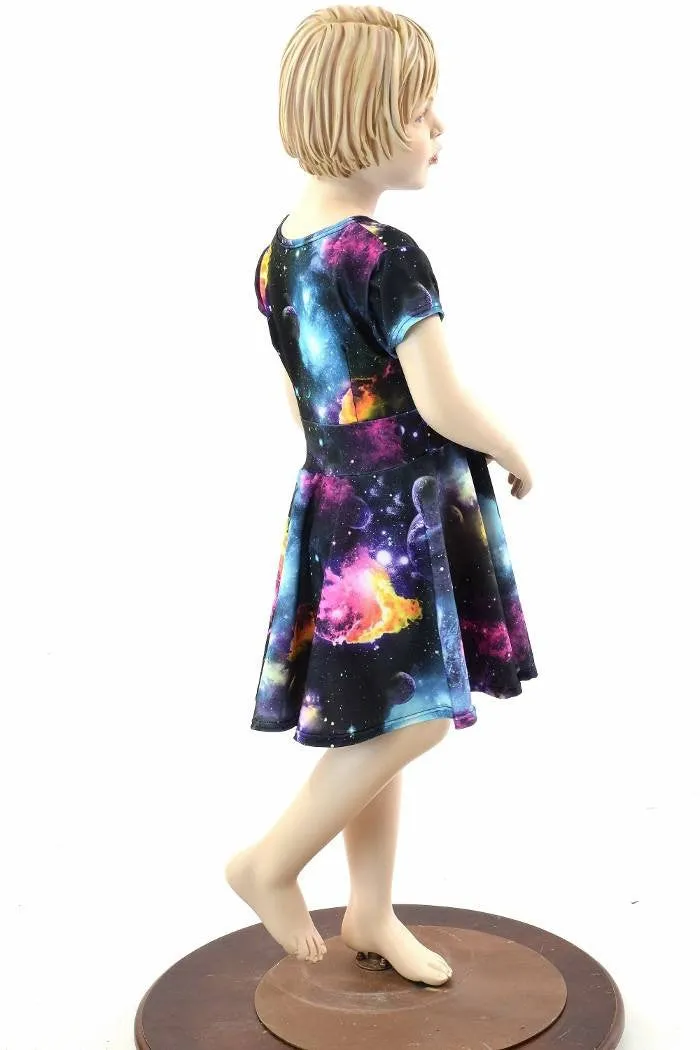 Girls Galaxy Skater Dress