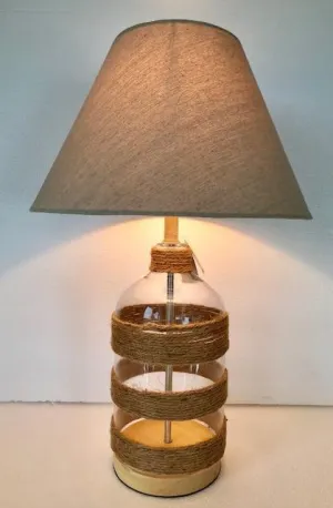 Glass Rope Table Lamp
