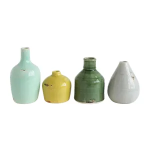 Glazed Bud Vases