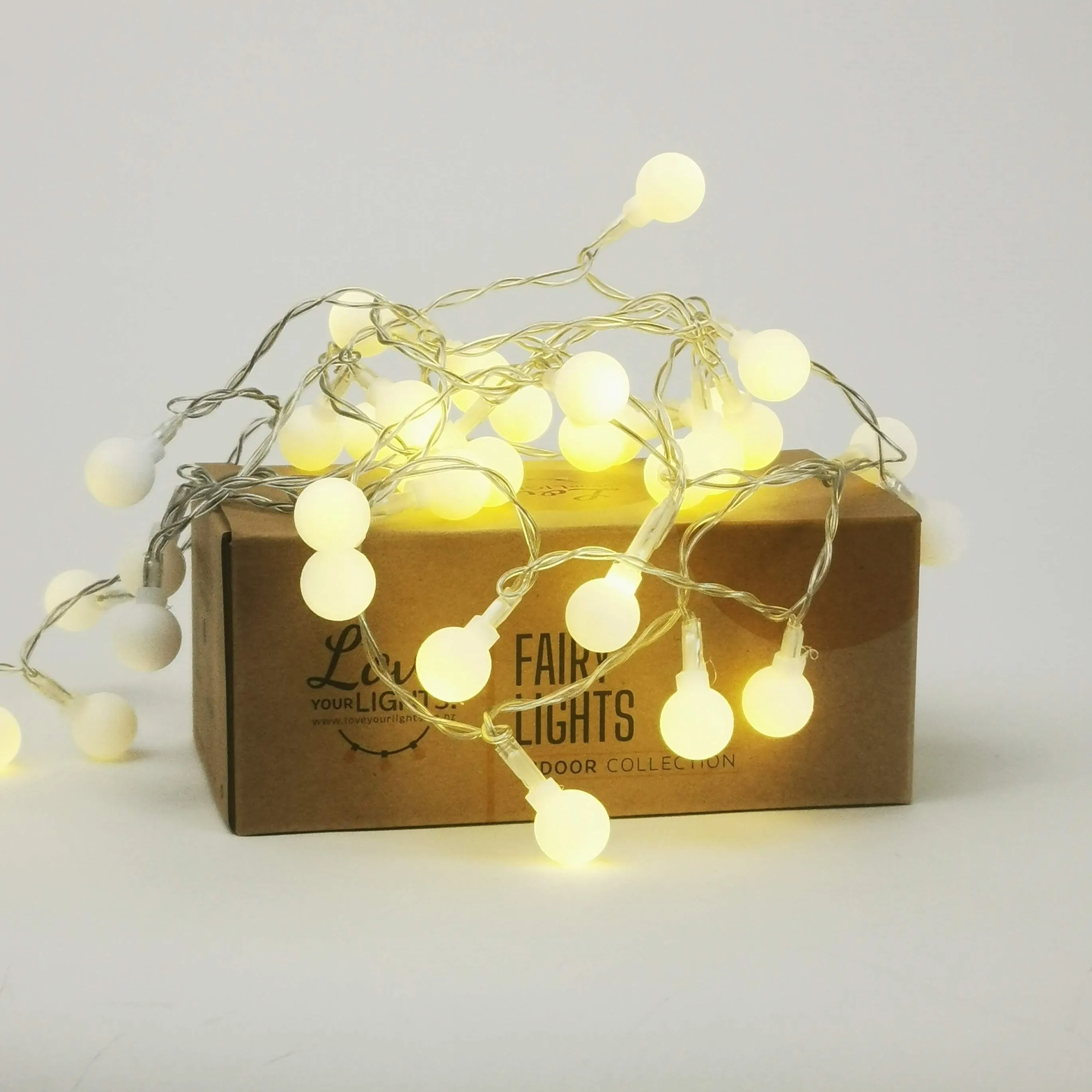 Globe Ball Fairy Lights | 40 LED Bulbs | Decorative Indoor