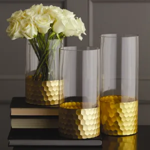GOLDEN BEEHIVE VASE SMALL