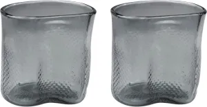 Grey Fish Net Glass Vase