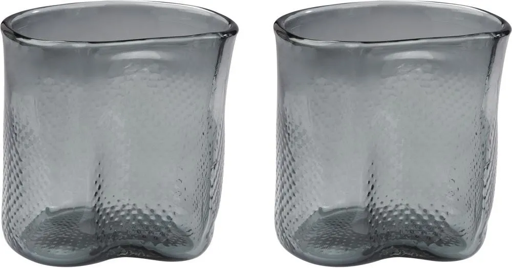 Grey Fish Net Glass Vase