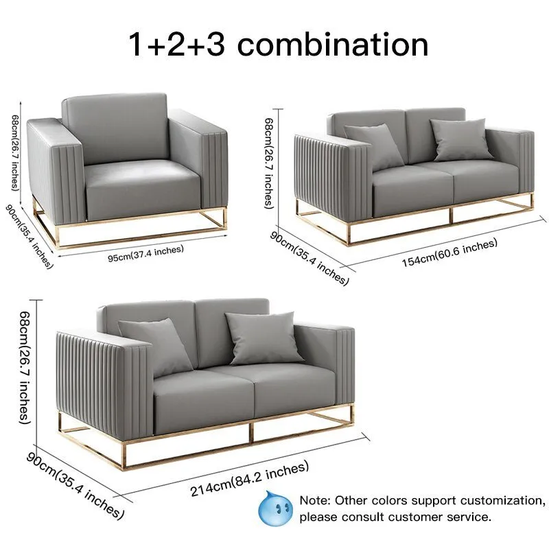 Grey Sectional Sofa Double Seat