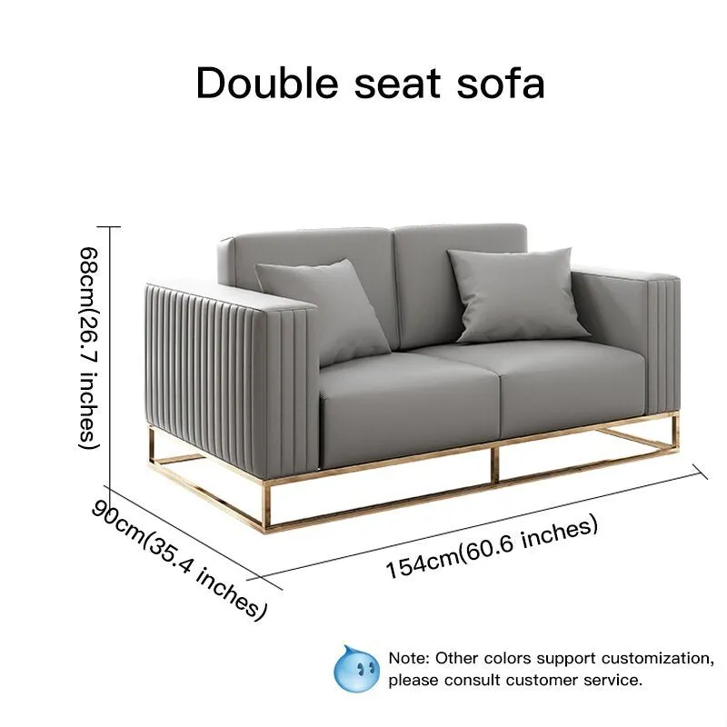 Grey Sectional Sofa Double Seat