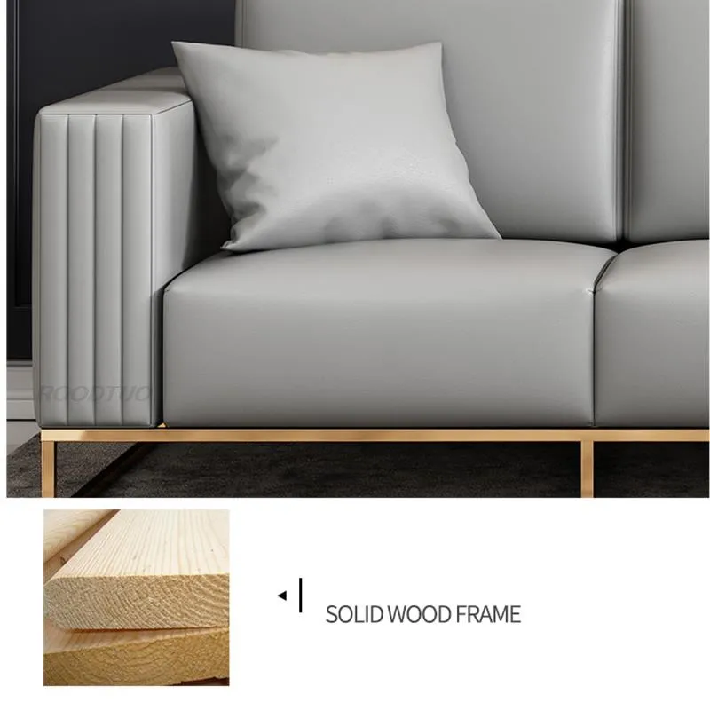 Grey Sectional Sofa Double Seat